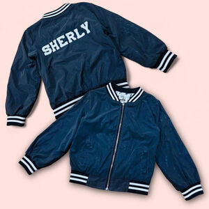 RARE Iridescent Streetwear SHERLY Varsity Bomber Jacket Lola & the Boys Girl’s 6